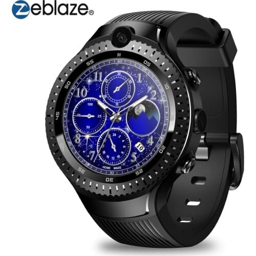 New Zeblaze THOR 4 Dual 4G SmartWatch 5.0MP+5.0MP Dual Camera Android Watch 1.4" AOMLED Display 16GB Smart Watch Men