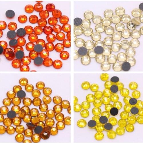 Hot Fix Rhinestones Iron On Rhinestones For Nail Shoes Clothes Wedding Dress DIY Decoration SS4-SS30 CRYSTAL FAKE PINK MONTANA