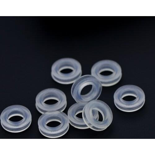 50pcs 8.5*2.7mm Transparent Soft Silicone Anti-Pain Pad Ear Clip Pad For Earrings Accessories DIY Jewelry Findings