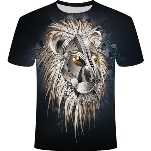 Fun Novelty Summer Casual T-shirt Animal Tiger Series Short Sleeve Male/Female 3D printed Harajuku style Top Dropshipping