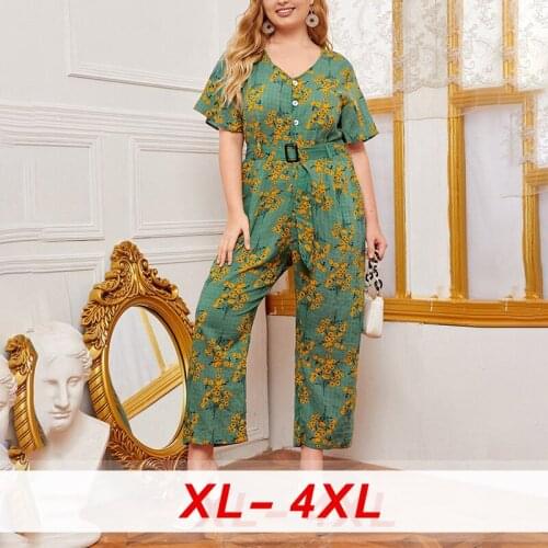 2020 Summer Womens Floral Two Peice Set Womens Vintage Casual Bohemian Wide-leg Pants Elegant Wome Loose Plus Size Suit Female