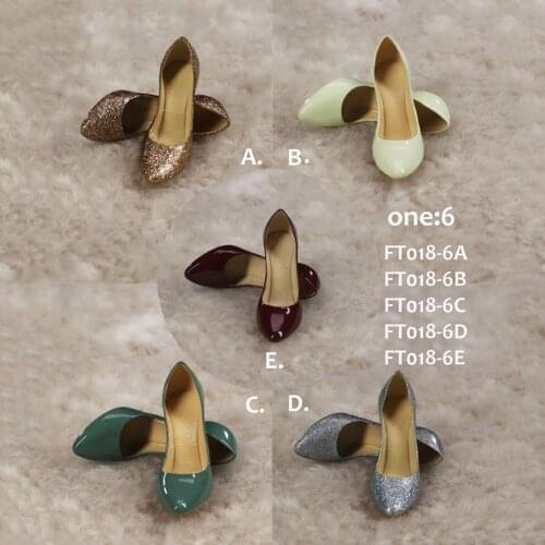1/6 FT018 Fashion OL Candy Color Sexy High-heeled Ladies' Sandals shoes Model for 12 inches Action Figure Body