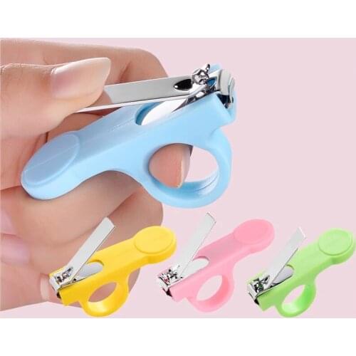 Baby Safety Nail Clipper 1Pcs Finger Trimmer Scissor Non-slip Buckle Portable Mini Manicure Cutter Nail Scissors Baby Nail Care