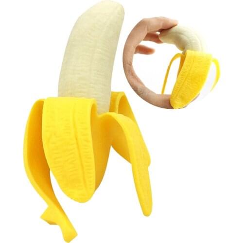 1pc Dog Chewing Toy Interactive Banana Shape Dog Rubber Toy Puppy Teething Bite Resistant Toys Pet Supplies Pet Accessories