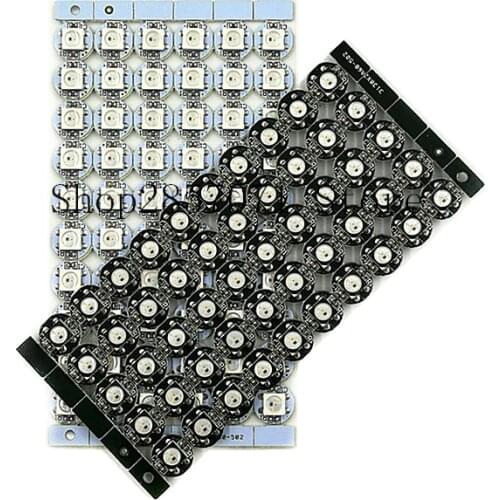 10~100 pcs WS2812B SMD 5050 RGB LED chips 5V With White/Black PCB Heatsink (10mm*3mm)