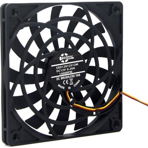 120mm 12V Slim Cooling Fan 12mm 120X 12mm 0.19A,Silent Quiet Low Noise,for PC Computer Chassis Cpu cooling fan