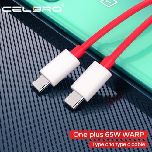 65W Original Warp Charger Cable for Oneplus 8T One Plus 8t Warp Charge 6.5A Type C To Type C Cable Usb PD USBC for OnePlus8t 8 T