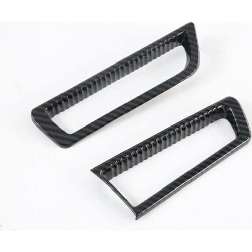 For KIA Optima K5 2020 2021 Carbon Fiber Front Air Conditioning Cover Trim AC Outlet Frame Car Styling Interior Accessories