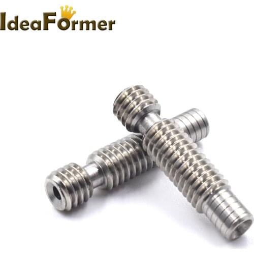 2pcs V6 Stainless Steel Throat M6*26mm 1.75mm/3.0mm All Metal/With PTFE For V6 J-head Short Range 3D Printer Parts
