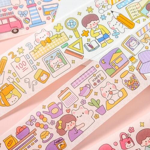 Cute Girl Sticker Long Hand Account Material Sticker Creative Collage Decoration Sticker Cute Decoration Sticker Scrapbooking