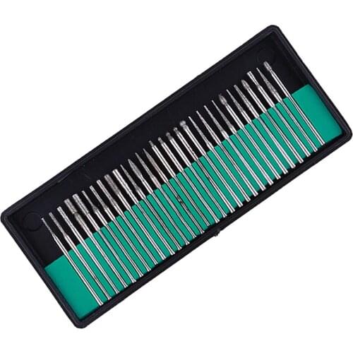 Set of Emery Grinding Head Grinding Needle for Gundam Models Tool DIY Silver