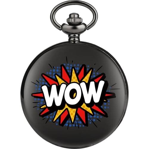 New Arrival Customized Words Black Case White Dial Arabic Number Quartz Pocket Watch Fob Chain Men Women Gifts Reloj De Bolsillo