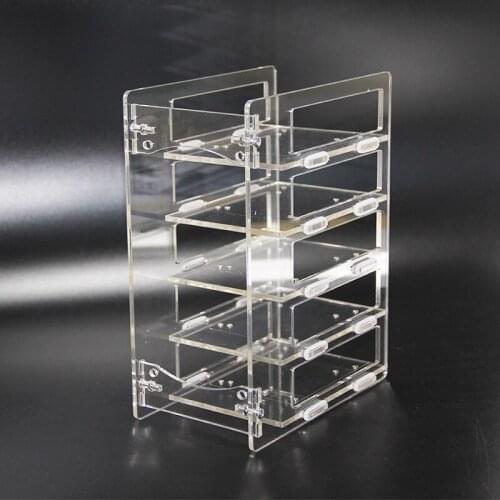 5-layer Cooling mobile hard disk bracket for Raspberry pi 3B 3B+ 4B cluster case 2.5 SSD HDD transparent shell extended nas