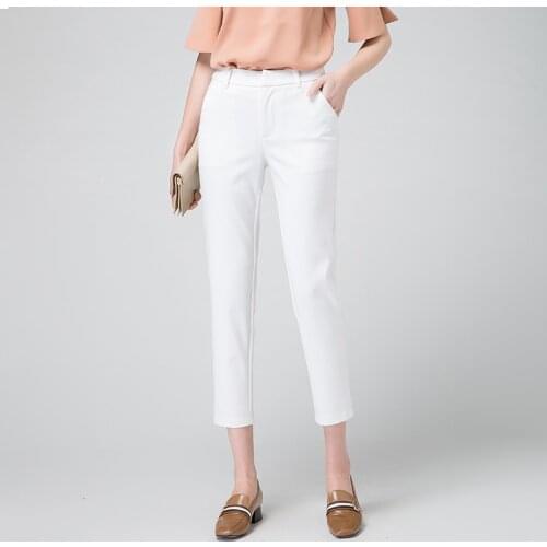 2020 Autumn Winter Middl Aged Women Warm Velvet Elastic Waist Casual Straight Pants Female Trousers