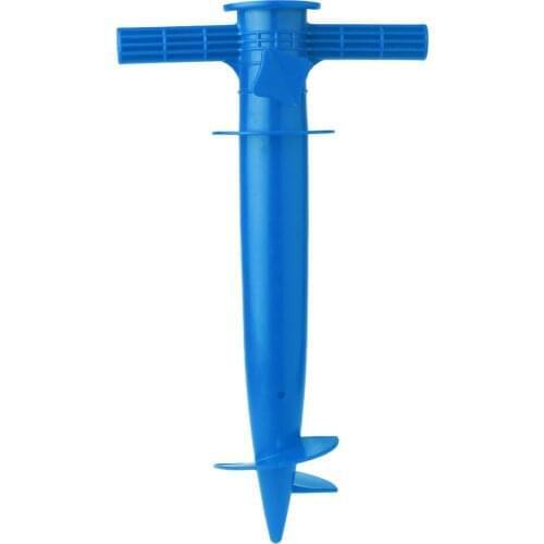 Plastic Umbrella Spike Garden Patio Shade Net Holder Bracket Adjustable Beach Umbrellas Sand Ground Anchor Stand Windproof Fixer