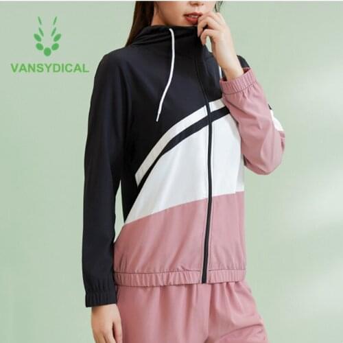 Sports Hoodies Women Fitness Running Jacket Zipper Yoga Gym Outwear Autumn Winter Windproof Workout Training Sportswear Tops