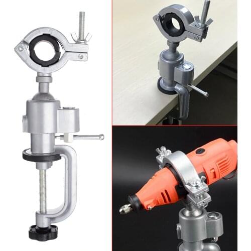 Universal 360 Degree Clamp-on Grinder Bench Holder Vise Vice Electric Drill Stand Bracket Rotating Tool