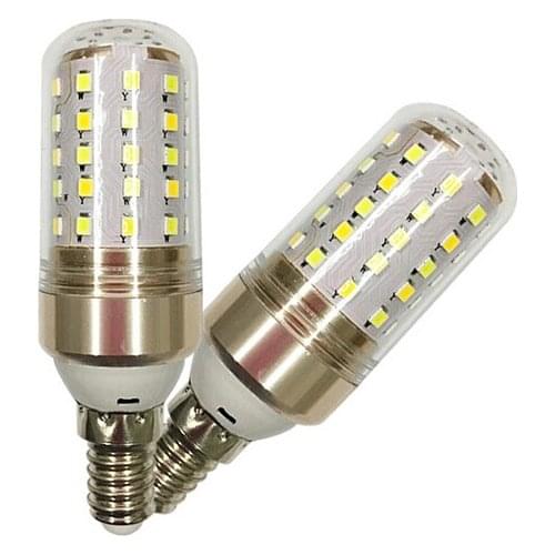 Bright LED Corn Bulb SMD2835 E27 E12 E14 12W 110V 220V 360 degree White Warm White, white+warm white three color temperature