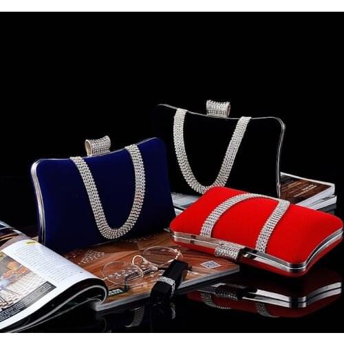 Women Evening Clutch Bag Diamond Clutch Female Silver Day Clutch Wedding Purse Party Banquet Black/Gold Bolsas Mujer 2019