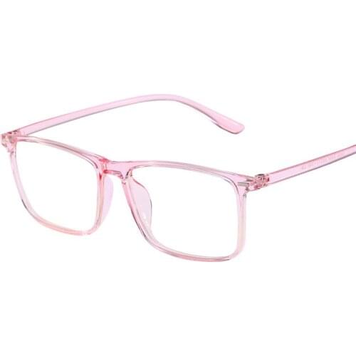 Anti Blue Light Square Eye Glasses Frame Women Men Vintage Rectangle Tr90 Ultlight Computer Eyeglasses Student Optical Frames
