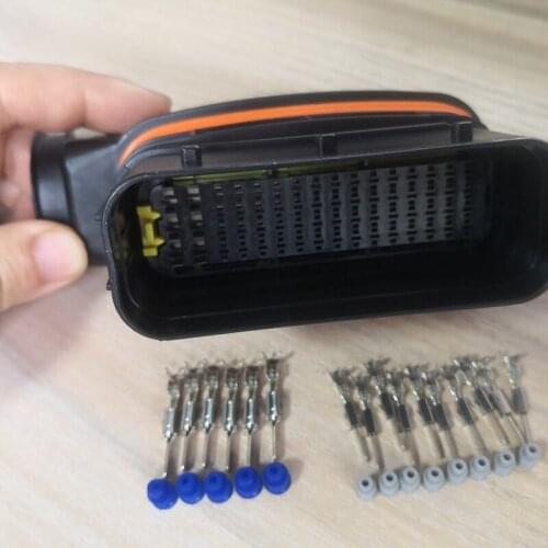 1/2/5/10pcs/lot Electric 62 Pin/Way Auto ECU Connector Plug With Terminal And Caps 1-1718324-1 TE Connectivity AMP Connectors