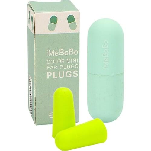 1Pair Ear Plug Travel Sleep Noise Reduction Earplugs Sound Insulation For Travel Sleeping Soft Tapered PU Sponge/Foam Ear Plugs