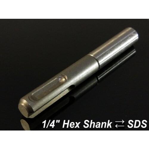 1Pc Impact Drill SDS Socket Magnetic 1/4" Hex Shank Connecting Rod Adapter/Converter Electric Hammer Nut Driver Chucks Tools