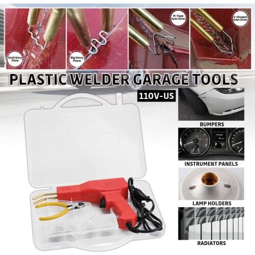 110-220V Plastic Welder Garage Tools Hot Staplers Machine Staple PVC Repairing Machine Car Bumper Repair Welding Gun Hot Stapler