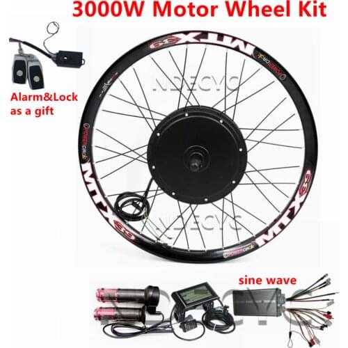 150mm dropout LCD display 3000w electric bike conversion kit 48V-72V 3000w E Bike conversion Kit