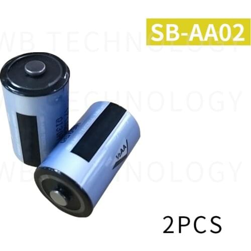 2X HOT NEW Tekcell SB-AA02 3.6V 1/2AA LS14250 ER14250 PLC lithium battery / SB-AA02 backup battery Free Shipping