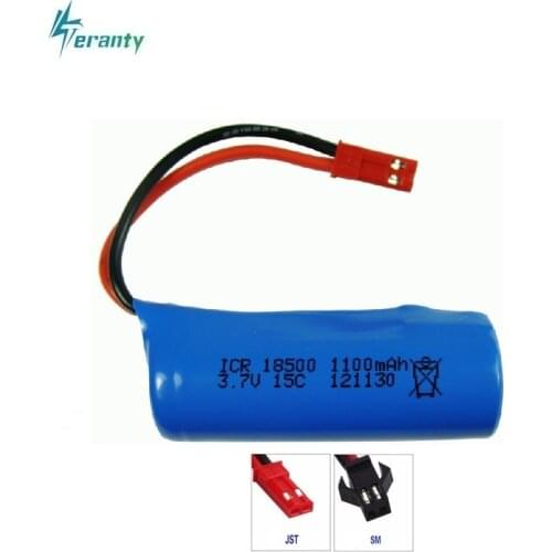 3.7V 1100mAh 15c Lipo Battery For S900 FT008 Remote control helicopter/Boat 3.7 v 18500 Li-po batteries for Toy Battery SM Plug