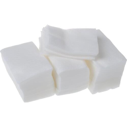 320pcs Lady White Nail Polish Remover Rectangular Face Cleaning Cotton Pads