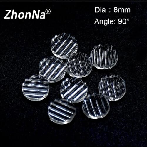 5PCS One-line Laser Module Lens 90 Degree Optical Lens 8mm Diameter Spot Lens PMMA For Measuring Positioning Mount Accessories