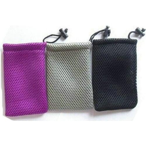 550pcs mesh drawstring bag with 2 colors printing label mesh jewelry bag wholesale mesh gift pouch include shipping by DHL