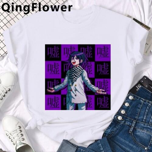 Anime Ouma Kokichi Danganronpa V3 Mikan Tsumiki top tees men harajuku kawaii harajuku casual vintage top tees graphic tees women
