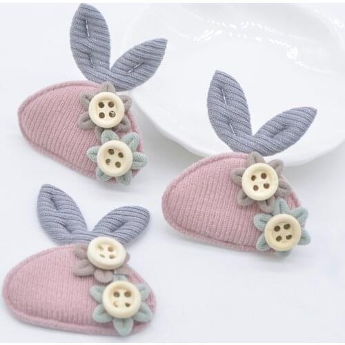 10Pcs Cartoon Rabbit Applique for Handmade Baby Clothes Hat Shoes Cloth Fabric Patch Sewing Supplies DIY Headwear Accessory C25