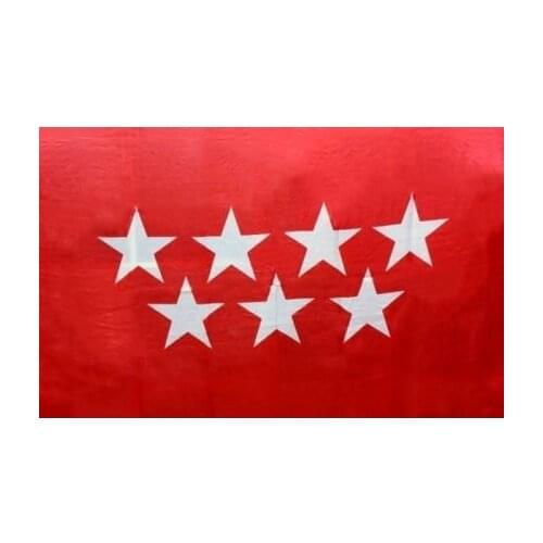BANDERA CALIDAD NACIONAL DE Comunidad De Madrid 150x90cm - Tela De Alta calidad Envió Gratis