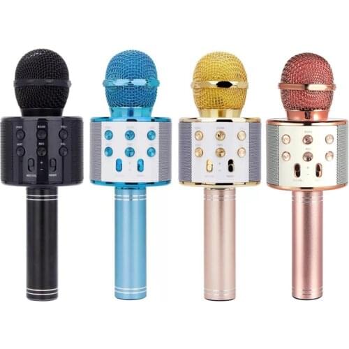 Kids 3 in1 Handheld Wireless Bluetooth Single Microphone Karaoke USB Speaker Singing Player KTV Mic Record Music Children Toy