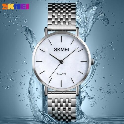 SKMEI Luxury Quartz Women Watch Simple Style Stainless Steel Strap Ladies Dress Bracelet Female Girl Wristwatch Relogio Feminino