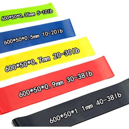 Yoga Pilates Resistance Band Training Exercise Loop Rubber Pilates Fitness pull Elastic Cross fit pull rope Bands