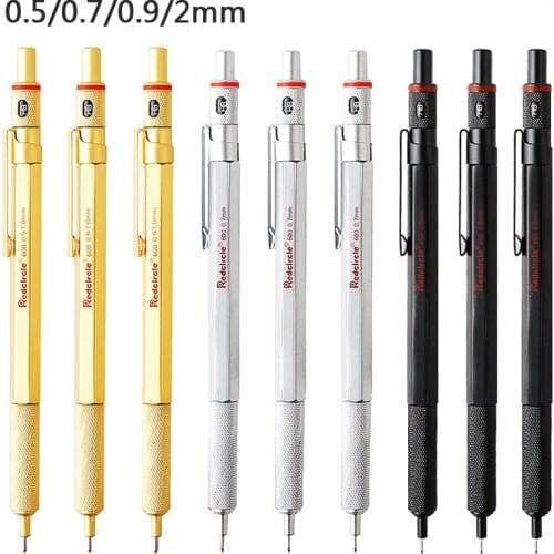 Redcircle Mechanical Pencil Drawing Drafting Pencil 0.5 0.7 2.0mm Lead Automatic Pencils Potloden Vulpotlood School Art Supplies