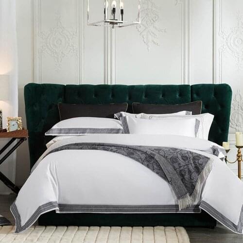 Svetanya Egyptian Cotton Linens Print Bedding Set with Sheet Pillowcase Duvet Cover Queen King Size