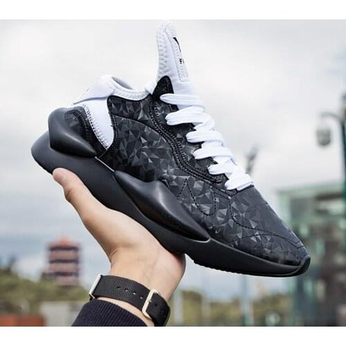 2021 Fashion New Couple Unisex Chunky Shoes Street Trendy Leather Mens Casual Sneakers Designer High Quality Platform Footwear