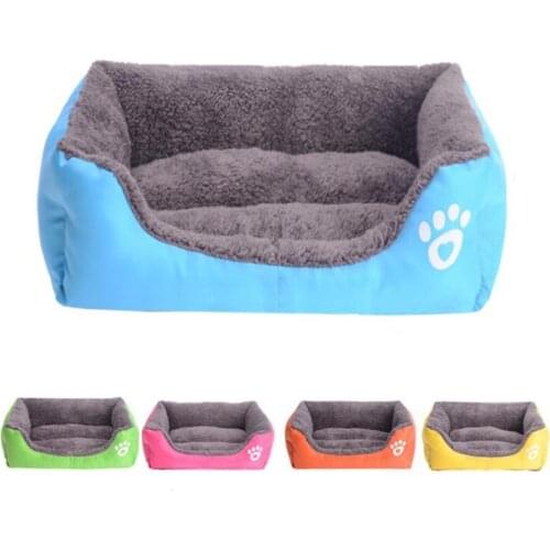 Pet Dog Paw Beds Puppy Sofa Mat Waterproof Bottom Soft Fleece Warm Cat Bed House Mattress for Small Large Dogs Cats cama perro