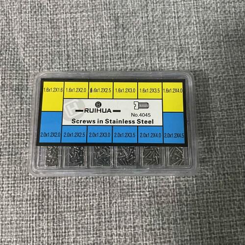 Watch maintenance accessories 4045 all steel cross watch screw stainless steel back cover bottom cover screw box