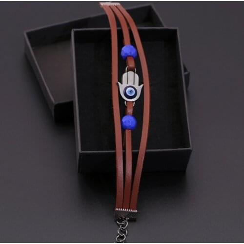 The Last of Us 2 Part II Ellie Dina Bracelet Evil Eye Blue Bead Hand Chain Bangles Writstband Jewelry Accessories Gift Women Men