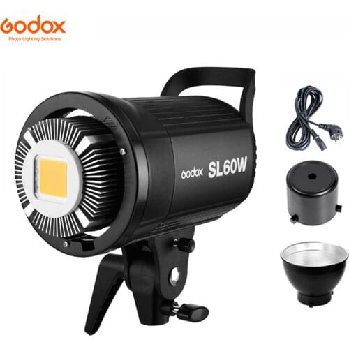 Godox LED Video Light SL-60W SL60W 5600K White Version Video Light Continuous Light Bowens Mount for Studio Video Recording