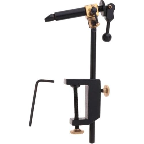 Stainless Steel Rotatable C-Clamp Fly Tying Vise Fly Hook Tool for Artificial Flies Making Fishing Tools