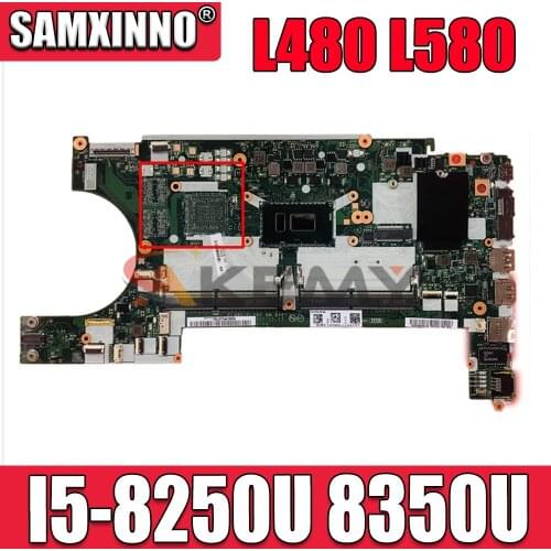 High quality FRU 01LW377/ 01LW343 For Lenovo Thinkpad L480 L580 Laptop Motherboard NM-B461 SR3LA I5-8250U 8350U DDR4 100% tested
