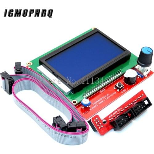 3D Printer Parts LCD 12864 LCD Control Panel 12864lcd display for 3D Printer Smart Controller RAMPS1.4